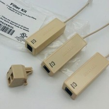 Set of 3 Suttle High Speed Internet In-Line Filters 2-for-1 Adapter FILTPACKW3IL picture