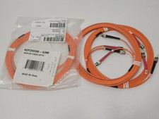 Belkin A2F20200 03M Duplex Fiber Optic Patch Cable ST/ST 3 Meters Lot of 3 ea picture