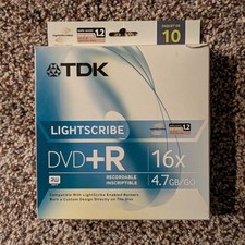 TDK LightScribe DVD+R 10 Pack - New picture