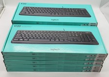 Lot Of (11) Logitech - K120 Full-size Play USB ,Wired Membrane Keyboard for PC picture