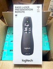 Logitech R400 Wireless Presentation Remote, Laser Pointer, USB Receiver, Black picture