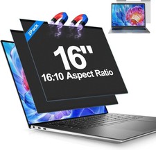 2Pack Magnetic Laptop Privacy Screen Filter 16 inch for 16:10 Widescreen Monitor picture