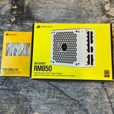 CORSAIR RM850 850W ATX 80 + GOLD WITH PSU CABLE KIT PREMIUM SLEEVED CABLES picture