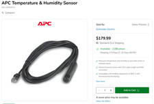 APC AP9335TH Temperature & Humidity Sensor – Wired Universal RJ45 for Data Cente picture