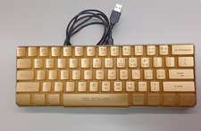 Bugha Limited Edition Gold LED Gaming 60% Keyboard GA-0043-Gold  picture