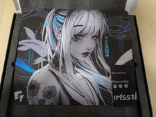 GLSSWRKS Kazemi Premium Glass Gaming Mousepad Blue 490x420mm Used Near Mint picture