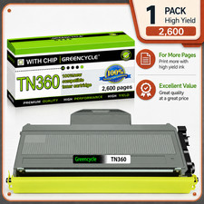 GREENCYCLE TN360 Toner Cartridge For Brother HL-2140 DCP-7040 MFC-7320 MFC-7340 picture