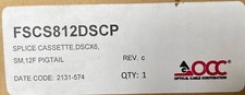 OCC Multi Mode LC Fiber Splice Cassette FSCS812DSCP   DSCX6 SM 12F Pigtail picture