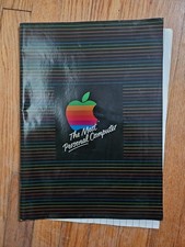 Vintage Apple  Machintosh Book Cover Poster Mac PC Computer Rainbow Logo RARE picture