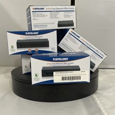 Lot of 7 Intellinet 8-Port Fast Ethernet Office Switch 10/100 Metal 523318 picture