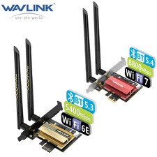 AX5400/BE8800 WiFi 7/6E PCI-E Network Adapter Card Wifi Antenna Tri-band Desktop picture
