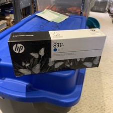 Genuine HP Cyan Latex Ink 831A CZ683A 315 335 365 370 560/70 AUG 2027 NEW SEALED picture