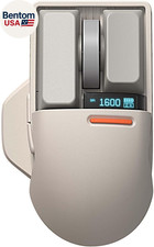 Touch PBT Wireless Mouse with USB Receiver, Bluetooth, Wired Connection, Recharg picture