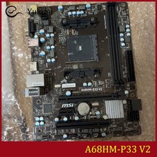 FOR MSI A68HM-P33 V2 DDR3*2 AMD 32GB VGA DVI-D Micro-ATX Ｍotherboard Test OK picture