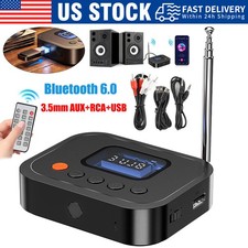 Bluetooth Receiver Transmitter Wireless 3.5mm for NFC AUX to 2 RCA Audio Adapter picture