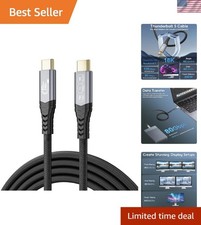 High-Speed USB-C Data Cable 80Gbps, 10FT for Thunderbolt 5, 16K Dual Display picture