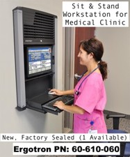 Ergotron StyleView Sit-Stand Workstation For Medical/Hospital/Clinic 60-610-060 picture