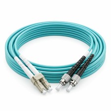Fiber Optic Cable Patch Cord LC to ST Duplex Multimode 10G OM3  1m-40m picture