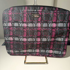Coach Poppy Tartan Plaid padded laptop case picture