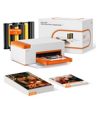 Liene M110 4x6'' & 3x3 Photo Sticker Printer Bundle (100 pcs Photo+20 pcs... picture