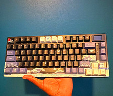 Womier S-K80 Mechanical Wired Illuminated RGB Keyboard English QWERTY Blue/Black picture