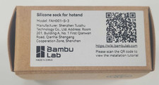 2x Bambu Lab Silicone Sock for Hotend FAH001-S-3 X1C X1E P1P P1S 6 Socks OEM NEW picture