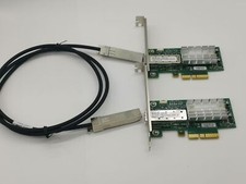 2x Mellanox MCX311A-XCAT CX311A ConnectX-3 EN Network Card 10GbE 1M SFP+ cable picture