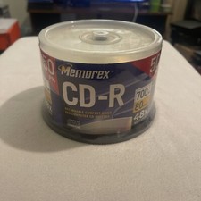 MEMOREX & TDK Music CD-R 50 PK pack Spindle 48X 700MB 80 Minute Blank CDs New picture