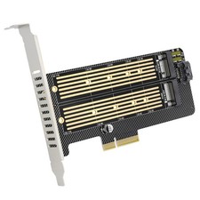 M.2 NGFF to Computer SATA Dual SSD PCI PCIe x4 x8 x16 NVMe Express Adapter Card picture