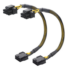 2-Pack 8-Pin EPS CPU Extension Cable, 10 Inches picture