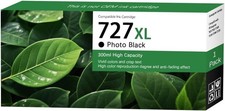 727 Photo Black Ink Cartridge HP DesignJet T930 T920 T2530 T2500 T1530 Chip BN picture