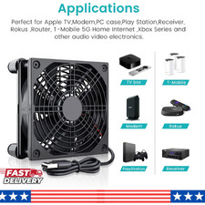 USB Powered 120mm Cooling Fan 5V Silent PC Router TV Box Cooler picture