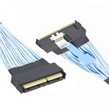 PCI-E 5.0 Mini Cool Edge IO MCIO STR PCI-E 16x 124Pin to MCIO Extender Cable picture