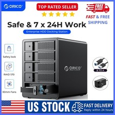 ORICO 5 Bay Raid SATA Hard Drive Enclosure USB 3.0 Docking Station Safety Lock picture