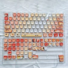 DIXSG Low Profile PBT Keycaps 120 Keys Dye Sub for Cherry MX Vintage Blue picture