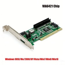 PCI To 3 Ports SATA + IDE Combo Controller Card Adapter Converter VIA6421 Chip picture
