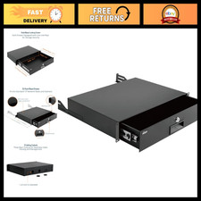 Sliding Lockable Rack Drawer 2U for 19