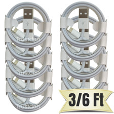 3/6Ft USB Charger Cable For iPhone 13 12 11 XR 8 7 6 5 Adapter Charging Cord Lot picture