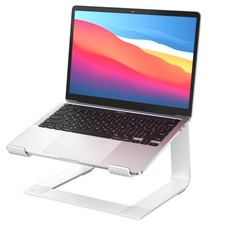 Ergonomic Aluminum Laptop Stand - Adjustable Riser Fits 10-16