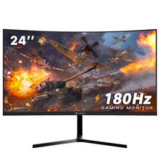 24 Inch Curved Gaming Monitor FHD 1920x1080 144Hz 180Hz FreeSync Eye Care picture