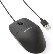 Amazon Basics 3-Button USB Wired Mouse w/ Responsive Tracking, Plug & Play picture