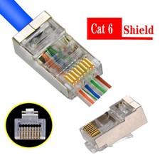 50PCS Easy Rj45 Connector Cat6 Cat5e Connector jack Network 8P8C Module Plug picture