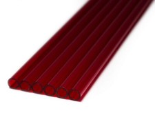 PrimoChill 1/2in. O.D. Rigid PETG Tube - 6 x 30in. - Blood Red picture