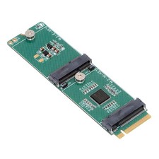 Daul Port M.2 NVME M-Key 1 to 2 M-Key SSD/E-Key Wireless Card Expansion Adapter picture