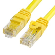 25FT Cat6 Ethernet Cable UTP LAN Network Patch Cord RJ45 Cat 6 Cable - Yellow picture