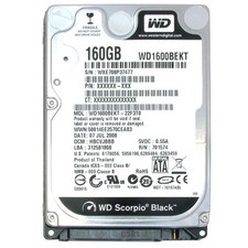 Western Digital 160GB SATA 2.5
