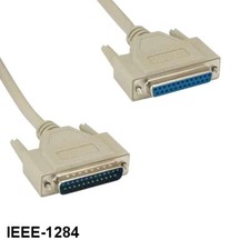 [Lot10] 10Ft IEEE1284 DB25 25Pin Male to Female Cable 28AWG Printer Bi-Direction picture