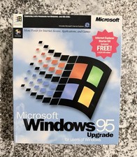 Vintage Big Box Microsoft Windows 95 Upgrade Missing Discs / Pieces *READ* picture