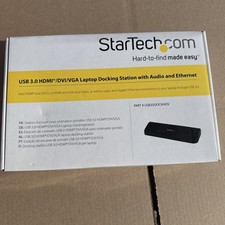 NEW StarTech USB3SDOCKHDV USB3.0 Dock HDMI DVI VGA Gigabit Ethernet picture