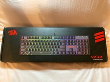 Light up LED, RGB Black gaming keyboard (VARA REDRAGON) picture